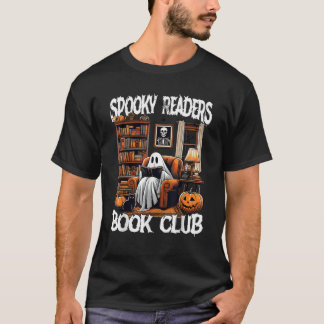 T-shirt Lecteurs éffrayants Book Club Ghost Livre Lecture