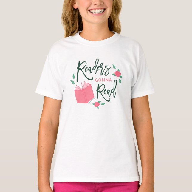 T-shirt Lecteurs Lire Booking Floral (Devant)