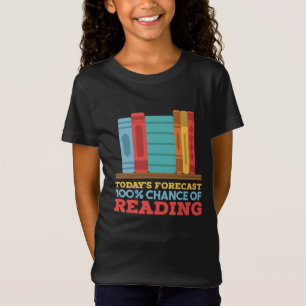 T-Shirt Lecture - 100% Chance de lecture livre drôle