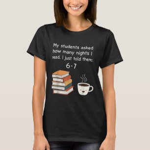 T-shirt Lecture Amusante 67 Six Sept Mème Professeur d'Ang