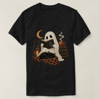T-shirt Lecture de fantôme Halloween