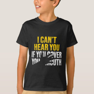 T-shirt Lecture de la lèvre ASL Gesture main sourde Perte
