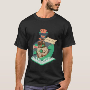 T-shirt Lecture de livre Graphisme Magic Rabbit Steampunk 