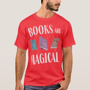 T-shirt Lecture de livre Kawaii Livres Magique Livre Lover