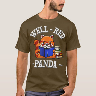 T-shirt Lecture de Panda Rouge