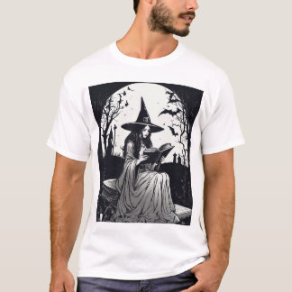 T-shirt "Lecture de sorcière gothique : Vintage Dark Acade
