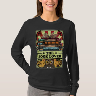 T-shirt Lecture de Tarot de Livre Chanceux Bibliophile Liv