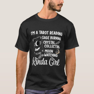 T-shirt Lecture de Tarot Phases Lune Sage Cristal Brûler M