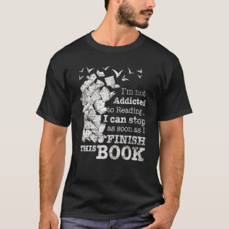 T-shirt Lecture des livres de ver de livre Bibliothécaire