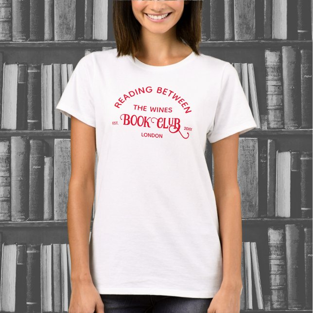 T-shirt Lecture Entre Les Vins Book Club Red Crest (Créateur téléchargé)