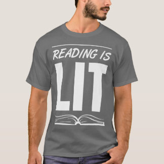 T-shirt Lecture est Lit - Book Lover Lecture enseignant