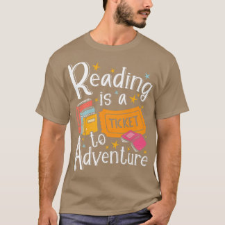 T-shirt Lecture Est Un Billet À Aventures Livre Cadeaux Lo