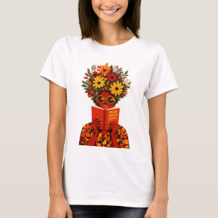 T-shirt Lecture florale de l'âme qui grandit SVG PNG Fem