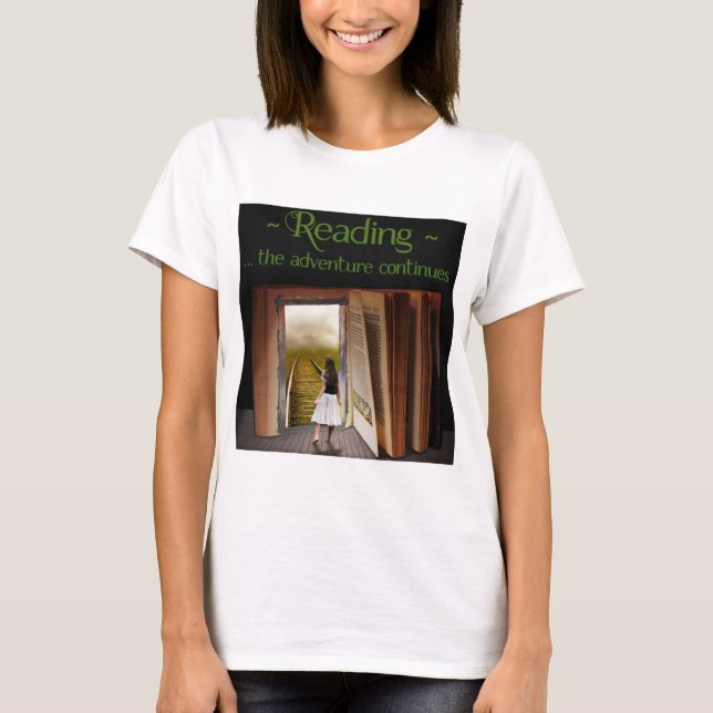 T-shirt Lecture, l'aventure continue (Devant)