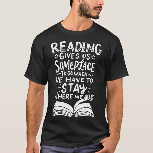 T-shirt Lecture Lecture Livre Lover Literature Bibliothèqu (Devant)
