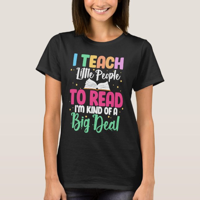 T-shirt Lecture Livre de l'enseignant Lecteur I Enseigner  (Devant)