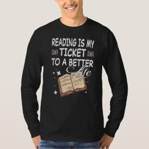 T-shirt Lecture Livre Littérature Bibliothèque Livres Lect