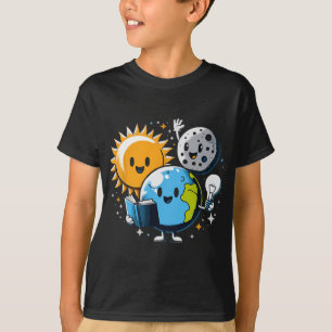 T-shirt Lecture Livre Terre Lune Soleil Drôle Total Solair