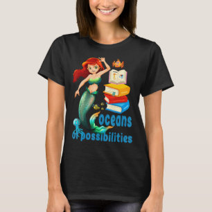 T-shirt Lecture Livres 2022 Mermaid Océans Des Possibilité