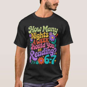 T-shirt Lecture Six Sept Mème Amoureux de Livre 67 Enseign