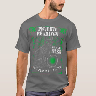 T-shirt Lectures Psychiques Chat Fortune Teller Spirituel 