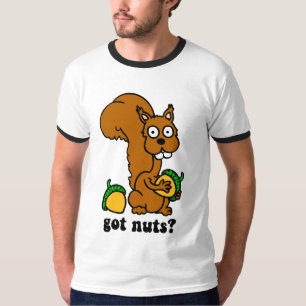 T-shirt l'écureuil a obtenu des écrous