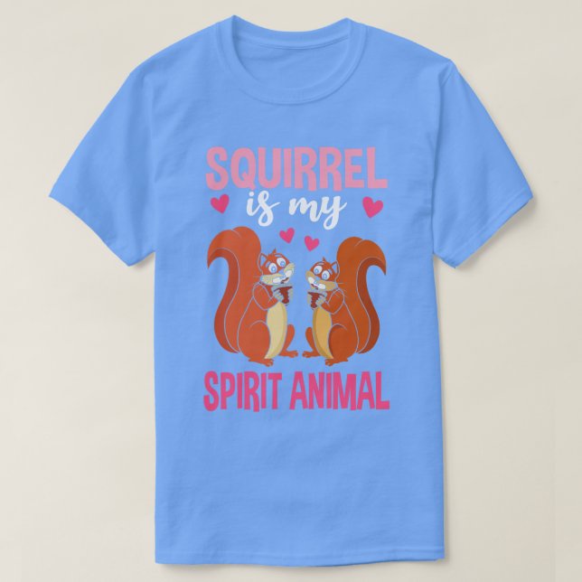 T-shirt L'écureuil est mon esprit animal (Design devant)