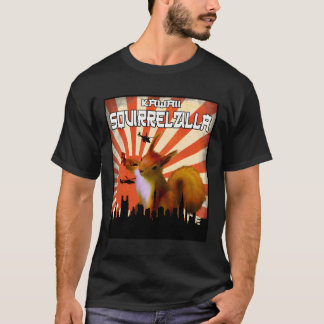 T-shirt L'écureuil Zilla porte un écureuil mignon Tee Kaw