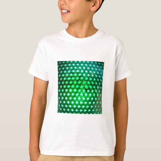 T-shirt LED-vert-lumières948 DISCO BALL NEON VERT FLUX F (Devant)
