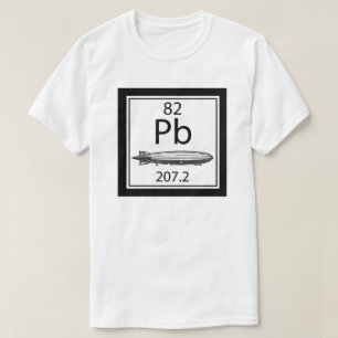 T-shirt Led Zeppelin Tableau Périodique Numéro Atomique Le