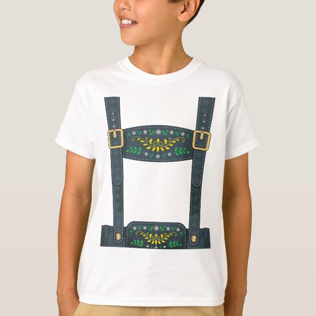 T-shirt Lederhosen Oktoberfest Costume du Festival alleman (Devant)