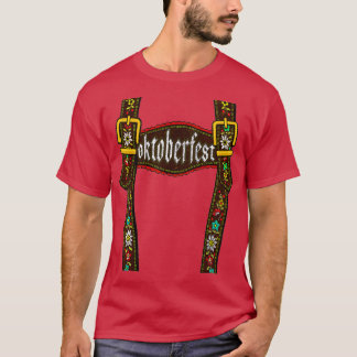 T-shirt Lederhosen Suspendants Oktoberfest Bavarian Munich
