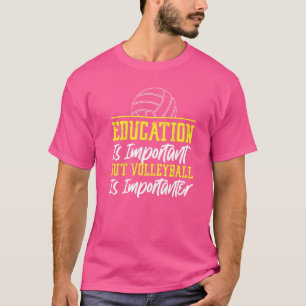 T-shirt L'éducation de l'équipe de joueur de volley-ball e