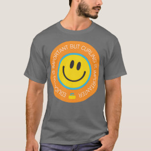 T-shirt L'éducation est importante, mais le curling est im