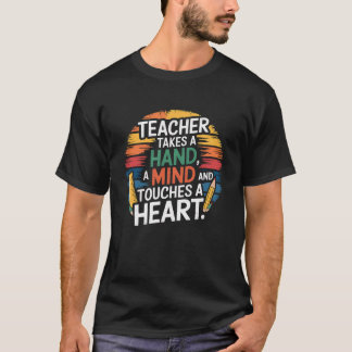 T-shirt L'éducation est la liberté Professeur noir