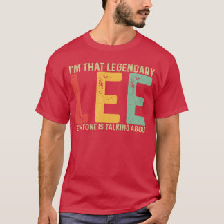 T-shirt Lee Nom Personnel Prénom Drôle Lee Citation Lee 