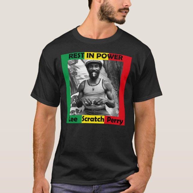 T-shirt Lee Scratch Perry, Lee Scratch perry death (Devant)