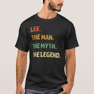 T-shirt Lee The Man The Myth The Legend Nom personnel