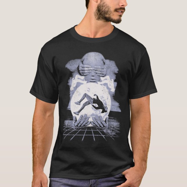 T-shirt L'Effondrement - Design Techno-Dystopian Streetwea (Devant)