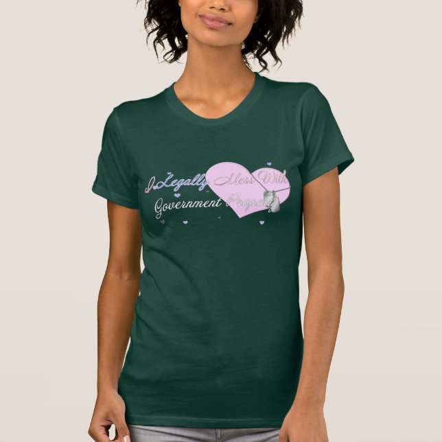 T-shirt Légalement désordre avec la propriété de l'état (Devant)