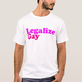T-shirt légalisez le magenta rose gai