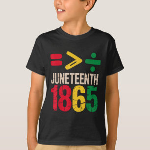 T-shirt L'égalité est plus grande Juneteenth 1865 Jour de