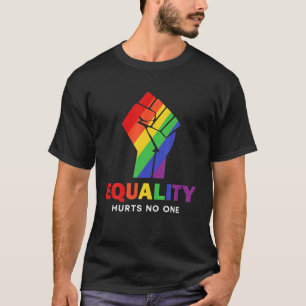 T-shirt L'égalité ne fait de mal à personne LGBT Rainbow F