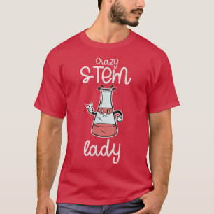 T-shirt L'Égalité Stéministe Stem Crazy Science Femmes Emp