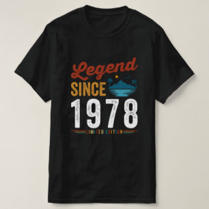 T-shirt Legend Since 1978 Birthday Retro Vintage