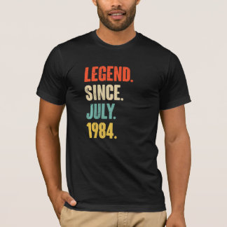 T-shirt Legend Since July 1984  38 Year Old Gift 38th Birt