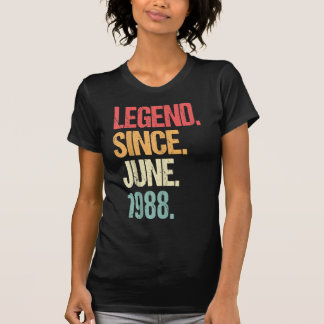T-shirt legend since june 1988 31st birthday