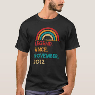T-shirt Legend Since November 2012 10th Birthday  Born In 
