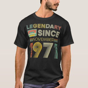 T-shirt Légendaire Depuis Anniversaire De Bande Novembre 1