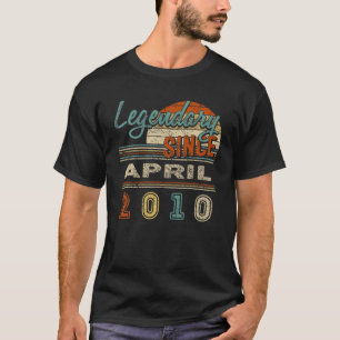T-shirt Légendaire Depuis Avril 2010 11 Ans 11E Quarantin